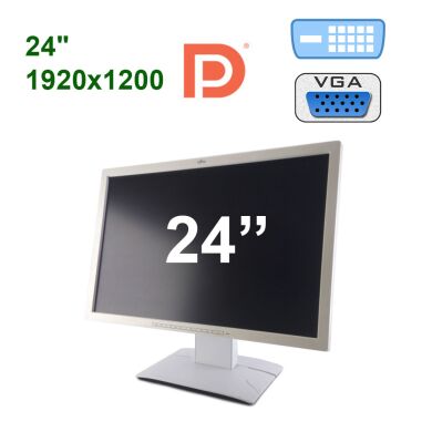 Монітор Fujitsu P24W-6 / 24" (1920x1200) IPS / VGA, DVI, DP, USB, Audio 