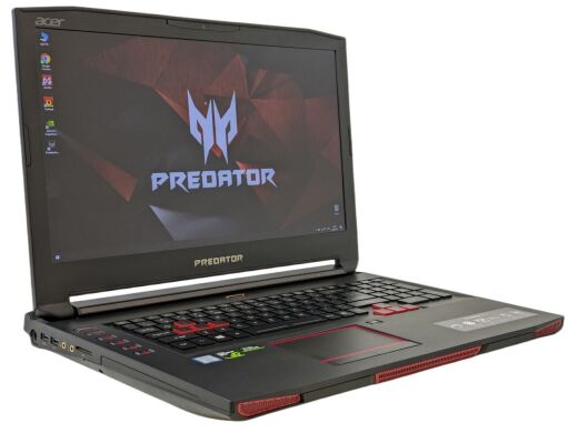 Ігровий ноутбук Acer Predator 17X GX-792-753R / 17.3" (1920x1080) IPS / Intel Core i7-7820HK (4 (8) ядра по 2.9 - 3.9 GHz) / 32 GB DDR4 / 512 GB SSD + 1000 GB HDD / nVidia GeForce GTX 1080, 8 GB GDDR5, 256-bit / DisplayPort
