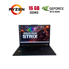 Ігровий ноутбук Б-клас Asus ROG Strix SCAR 17 G733PYV / 17.3&rdquo; (2560x1440) IPS / AMD Ryzen 9 7945HX3D (16 (32) ядер по 2.3 - 5.4 GHz) / 16 GB DDR5 / 1000 GB SSD / nVidia GeForce RTX 4090, 16 GB GDDR6, 256-bit / WebCam