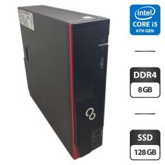 Компьютер Fujitsu Esprimo D757 E90 SFF / Intel Core i5-6400 (4 ядра по 2.7 - 3.3 GHz) / 8 GB DDR4 / 128 GB SSD / Intel HD Graphics 530