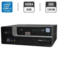 Комп'ютер Terra SFF / Intel Core i3-6320 (2 (4) ядра по 3.90 GHz) / 8 GB DDR4 / 120 GB SSD / Intel HD Graphics 530 / DVD-ROM / Windows 11 Pro