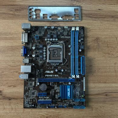 Материнская плата Asus P8H61-MX / Socket LGA 1155 / Задняя заглушка
