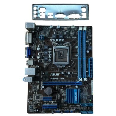 Материнская плата Asus P8H61-MX / Socket LGA 1155 / Задняя заглушка