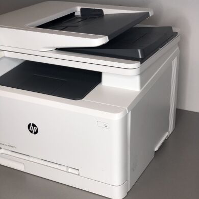 БФП HP Color LJ M227n / лазерний монохромний друк / 600x600 dpi / Legal (Max Print Size) / 18 стор/хв / 1x USB Type-B, 1x LAN (RJ-45), 1x LAN (RJ-11)