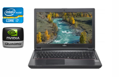 Мобільна робоча станція Б-клас Fujitsu Celsius H780 / 15.6" (1920x1080) IPS / Intel Core i7-8750H (6 (12) ядер по 2.2 - 4.1 GHz) / 16 GB DDR4 / 512 GB SSD / nVidia Quadro P600, 4 GB GDDR5, 128-bit / USB Type-C