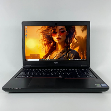 Мобильная рабочая станция Б-класс Fujitsu Celsius H780 / 15.6" (1920x1080) IPS / Intel Core i7-8750H (6 (12) ядер по 2.2 - 4.1 GHz) / 16 GB DDR4 / 512 GB SSD / nVidia Quadro P600, 4 GB GDDR5, 128-bit / VGA / HDMI / WebCam