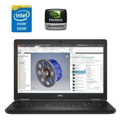 Мобільна робоча станція Dell Precision 3530 / 15.6" (1920x1080) IPS / Intel Xeon E-2176M (6 (12) ядер по 2.7 - 4.4 GHz) / 32 GB DDR4 / 256 GB SSD M.2 + 500 GB HDD / nVidia Quadro P600, 4 GB GDDR5, 128-bit / WebCam