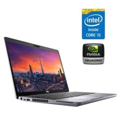 Мобільна робоча станція Dell Precision 3550 / 15.6" (1920x1080) IPS / Intel Core i5-10300H (4 (8) ядра по 2.5 - 4.5 GHz) / 8 GB DDR4 / 256 GB SSD / nVidia Quadro P500, 2 GB GDDR5, 64-bit / WebCam