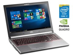 Мобільна робоча станція Fujitsu Celsius H760 / 15.6" (1920x1080) IPS / Intel Core i7-6820HQ (4 (8) ядра по 2.7 - 3.6 GHz) / 16 GB DDR4 / 512 GB SSD / nVidia Quadro M2000M, 4 GB GDDR5, 128-bit / WebCam / DVD-ROM / Win 10 Pro