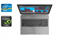 Мобільна робоча станція HP zBook Studio G5 / 15.6" (1920x1080) IPS / Intel Xeon E-2176M (6 (12) ядер по 2.7 - 4.4 GHz) / 16 GB DDR4 / 512 GB SSD / nVidia Quadro P1000, 4 GB GDDR5, 128-bit / WebCam / TouchID / Windows 10