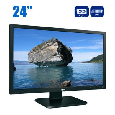 Монитор LG 24MB65PM-B / 24" (1920x1200) AH-IPS / VGA, DVI / VESA 100x100 