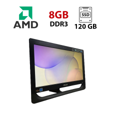 Моноблок Б-клас Asus ET2012AUKB / 20" (1600x900) TN / AMD E-450 (2 ядрa по 1.66 GHz) / 8 GB DDR3 / 120 GB SSD / AMD Radeon HD 6320 Graphics / WebCam