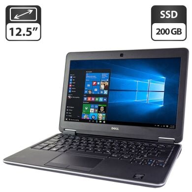 Нетбук Dell Latitude E7240 / 12.5" (1366x768) TN / Intel Core i7-4600U (2 (4) ядра по 2.1 - 3.3 GHz) / 8 GB DDR3 / 200 GB SSD / Intel HD Graphics 4400 / WebCam