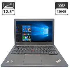 Нетбук Lenovo ThinkPad X240 / 12.5" (1366x768) TN / Intel Core i5-4300U (2 (4) ядра по 1.9 - 2.9 GHz) / 8 GB DDR3 / 120 GB SSD / Intel HD Graphics 4400 / WebCam