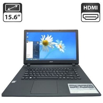 Ноутбук Acer Aspire ES1-520 / 15.6" (1366x768) TN / AMD E1-1500 (2 ядра по 1.4 GHz) / 8 GB DDR3 / 320 GB HDD / AMD Radeon HD 7310 Graphics / WebCam / АКБ не тримає Ноутбук Acer Aspire ES1-520 / 15.6" (1366x768) TN / AMD E1-1500 (2 ядра по 1.4 GHz) / 8 GB DDR3 / 320 GB HDD / AMD Radeon HD 7310 Graphics / WebCam / АКБ не тримає