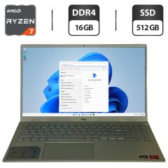 Ноутбук Б-клас Dell Inspiron 15 5505 / 15.6" (1920x1080) IPS / AMD Ryzen 7 4700U (8 ядер по 2.0 - 4.1 GHz) / 16 GB DDR4 / 512 GB SSD / AMD Radeon Graphics / WebCam / Windows 11 Home