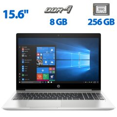 Ноутбук Б-клас HP ProBook 455R G6 / 15.6" (1366x768) TN / AMD Ryzen 3 3200U (2 (4) ядра по 2.6 - 3.5 GHz) / 8 GB DDR4 / 256 GB SSD / AMD Radeon Vega 3 Graphics / WebCam / HDMI