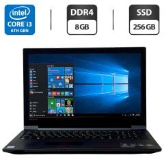 Ноутбук Б-класс Lenovo IdeaPad V110-15ISK / 15.6" (1920x1080) TN / Intel Core i3-6006U (2 (4) ядра по 2.0 GHz) / 8 GB DDR4 / 256 GB SSD / Intel HD Graphics 520 / WebCam / Windows 10 Pro