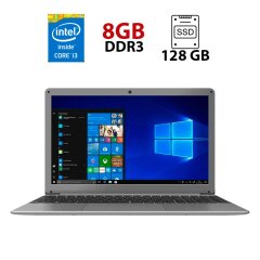 Ноутбук Б-клас PEAQ Notebook Classic C150 / 15.6" (1920x1080) TN / Intel Core i3-5005U (2 (4) ядра по 2.0 GHz) / 8 GB DDR3 / 128 GB SSD / Intel HD Graphics 5500 / WebCam