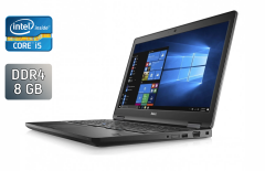 Ноутбук Dell Latitude 5580 / 15.6" (1920x1080) IPS / Intel Core i5-7300U (2 (4) ядра по 2.6 - 3.5 GHz) / 8 GB DDR4 / 240 GB SSD / Intel HD Graphics 620 / WebCam / TouchID / Windows 10