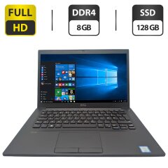 Ноутбук Dell Latitude 7480 / 14" (1920x1080) IPS / Intel Core i5-7300U (2 (4) ядра по 2.6 - 3.5 GHz) / 8 GB DDR4 / 128 GB SSD / Intel HD Graphics 620 / WebCam