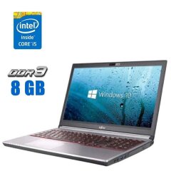 Ноутбук Fujitsu LifeBook E754 / 15.6" (1366x768) TN / Intel Core i5-4300M (2 (4) ядра по 2.6 - 3.3 GHz) / 8 GB DDR3 / 320 GB HDD / Intel HD Graphics 4600 / HDMI / Без АКБ