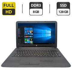 Ноутбук HP 255 G5 / 15.6" (1920x1080) TN / AMD A8-7410 (4 ядра по 2.2 - 2.5 GHz) / 8 GB DDR3 / 128 GB SSD / AMD Radeon R5 Graphics / WebCam / DVD-ROM
