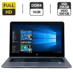 Ноутбук HP EliteBook 850 G3 / 15.6" (1920x1080) TN / Intel Core i5-6300U (2 (4) ядра по 2.4 - 3.0 GHz) / 16 GB DDR4 / 256 GB SSD + 500 GB HDD / Intel HD Graphics 520 / WebCam / Windows 10 Pro