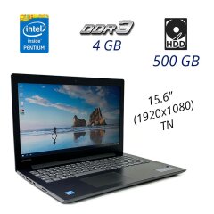 Ноутбук Lenovo 330-151IGM / 15.6" (1920x1080) TN / Intel Pentium Silver N5000 (4 ядра по 1.1 - 2.7 GHz) / 4 GB DDR3 / 500 GB HDD / WebCam / Intel UHD Graphics 605