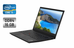 Ноутбук Lenovo ThinkPad E590 / 15.6" (1920x1080) IPS / Intel Core i5-8265U (4 (8) ядра по 1.6 - 3.9 GHz) / 16 GB DDR4 / 256 GB SSD / Intel UHD Graphics / WebCam + Беспроводная мышка