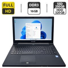 Ноутбук Terra Mobile 1542K / 15.6" (1920x1080) TN / Intel Core i7-7700T (4 (8) ядра по 2.9 - 3.8 GHz) / 16 GB DDR3 / 250 GB SSD + 320 GB HDD / Intel UHD Graphics 630 / WebCam / DVD-ROM / Windows 11 Pro 