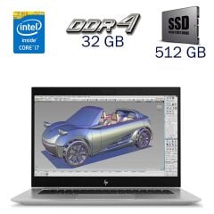 Робоча станція HP Zbook Studio G5 / 15.6" (1920x1080) IPS / Intel Core i7-8850H (6 (12) ядра по 2.6 - 4.3 GHz) / 32 GB DDR4 / 512 GB SSD / nVidia Quadro P1000, 4 GB GDDR5, 128-bit / WebCam