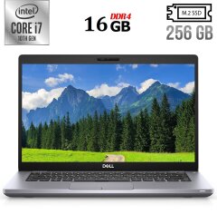 Ультрабук Б-класс Dell Latitude 5410 / 14" (1920x1080) IPS / Intel Core i7-10610U (4 (8) ядра по 1.8 - 4.9 GHz) / 16 GB DDR4 / 256 GB SSD / Intel UHD Graphics / WebCam / Windows 10 лицензия