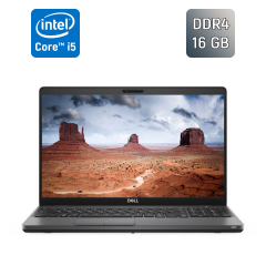 Ультрабук Б-клас Dell Latitude 5500 / 15.6" (1920x1080) IPS / Intel Core i5-8365U (4 (8) ядра по 1.6 - 4.1 GHz) / 16 GB DDR4 / 240 GB SSD / Intel UHD Graphics / WebCam / SIM / HDMI