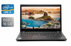 Ультрабук Б-класс Lenovo ThinkPad T480s / 14" (1920x1080) IPS / Intel Core i5-8350U (4 (8) ядра по 1.7 - 3.6 GHz) / 16 GB DDR4 / 480 GB SSD / Intel UHD Graphics 620 / WebCam / Fingerprint / Windows 10
