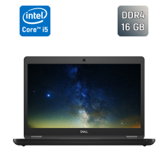 Ультрабук Dell Latitude 5490 / 14" (1920x1080) IPS / Intel Core i5-7300U (2 (4) ядра по 2.6 - 3.5 GHz) / 16 GB DDR4 / 256 GB SSD / Intel HD Graphics 620 / WebCam / TouchID