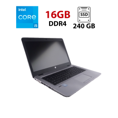 Ультрабук HP EliteBook 840 G3 / 14" (1920x1080) TN Touch / Intel Core i5-6200U (2 (4) ядра по 2.3 - 2.8 GHz) / 16 GB DDR4 / 240 GB SSD / Intel HD Graphics 520 / WebCam