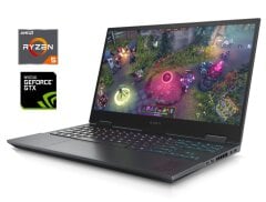 Ігровий ноутбук Б-клас HP Omen 15-en0044ur / 15.6" (1920x1080) IPS / AMD Ryzen 5 4500U (6 ядер по 2.3 - 4.0 GHz) / 16 GB DDR4 / 256 GB SSD NVMe / nVidia GeForce GTX 1650 Ti, 4 GB GDDR6, 128-bit / WebCam