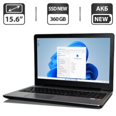 Ноутбук Pegatron D15S PlaidBook / 15.6" (1366x768) TN / Intel Core i5-6200U (2 (4) ядра по 2.3 - 2.8 GHz) / 8 GB DDR3 / 360 GB SSD NEW / Intel HD Graphics 520 / WebCam / АКБ NEW