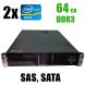 2U HP ProLiant DL380p G8 SFF / 2 x Intel Xeon E5-2620 (6(12)ядер по 2.0-2.5GHz) / 64GB DDR3 / NO HDD / 2 x 460W / SAS, SATA