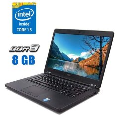 Ноутбук Dell Latitude E5450 / 14" (1366x768) TN / Intel Core i5-5200U (2 (4) ядра по 2.2 - 2.7 GHz) / 8 GB DDR3 / 256 GB SSD / Intel HD Graphics 5500 / WebCam 