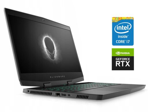 Игровой ноутбук Dell Alienware m15 / 15.6" (1920x1080) IPS / Intel Core i7-8750H (6 (12) ядер по 2.2 - 4.1 GHz) / 16 GB DDR4 / 1000 GB SSD / nVidia GeForce RTX 2070 Max-Q, 8 GB GDDR6, 256-bit / WebCam