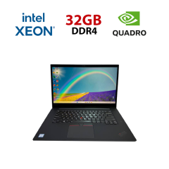 Мобільна робоча станція Lenovo ThinkPad P1 Gen1 / 15.6" (1920x1080) IPS / Intel Xeon E-2176M (6 (12) ядер по 2.7 - 4.4 GHz) / 32 GB DDR4 / 512 GB SSD / nVidia Quadro P2000, 4 GB GDDR5, 128-bit / WebCam