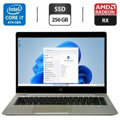 Ультрабук Б-клас HP EliteBook 840 G6 / 14" (1920x1080) IPS / Intel Core i7-8565U (4 (8) ядра по 1.8 - 4.6 GHz) / 8 GB DDR4 / 256 GB SSD / AMD Radeon 550X, 2 GB GDDR5, 64-bit / WebCam / Windows 11 Pro
