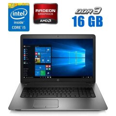 Ноутбук HP Probook 470 G2 / 17.3" (1600x900) TN / Intel Core i5-5200U (2 (4) ядра по 2.2 - 2.7 GHz) / 16 GB DDR3 / 240 GB SSD / AMD Radeon R5 M255, 1 GB DDR3, 128-bit / WebCam 