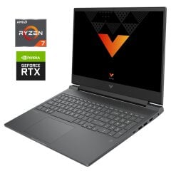 Игровой ноутбук Б-класс HP Victus 16t-s000 / 16.1" (1920x1080) IPS / AMD Ryzen 7 7840HS (8 (16) ядра по 3.8 - 5.1 GHz) / 16 GB DDR5 / 512 GB SSD NVMe / nVidia GeForce RTX 4070, 8 GB GDDR6, 128-bit / WebCam
