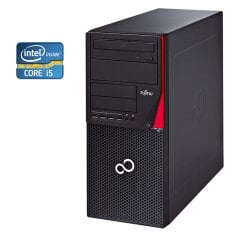 ПК Б-класс Fujitsu Esprimo P720 E85+ Tower / Intel Core i5-4430 (4 ядра по 3.0 - 3.2 GHz) / 8 GB DDR3 / 320 GB HDD / Intel HD Graphics 4600 / DVD-ROM