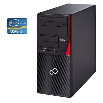 ПК Б-клас Fujitsu Esprimo P720 E85+ Tower / Intel Core i5-4430 (4 ядра по 3.0 - 3.2 GHz) / 8 GB DDR3 / 320 GB HDD / Intel HD Graphics 4600 / DVD-ROM