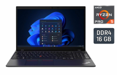 Ультрабук Lenovo ThinkPad L15 Gen 1 / 15.6" (1920x1080) IPS / AMD Ryzen 5 Pro 4650U (6 (12) ядер по 2.1 - 4.0 GHz) / 16 GB DDR4 / 240 GB SSD / AMD Radeon RX Vega 6 Graphics / WebCam / LTE