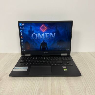 Ігровий ноутбук Б-клас HP Omen 15-en0044ur / 15.6" (1920x1080) IPS / AMD Ryzen 5 4500U (6 ядер по 2.3 - 4.0 GHz) / 16 GB DDR4 / 256 GB SSD NVMe / nVidia GeForce GTX 1650 Ti, 4 GB GDDR6, 128-bit / WebCam